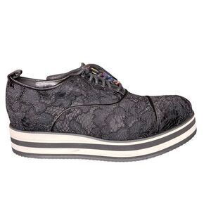 Ermino Scervino shoes lace platform moccasins